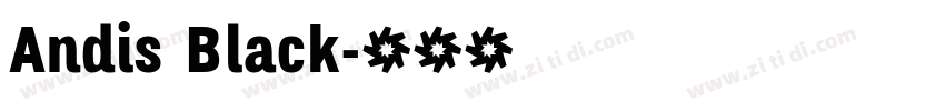 Andis Black字体转换